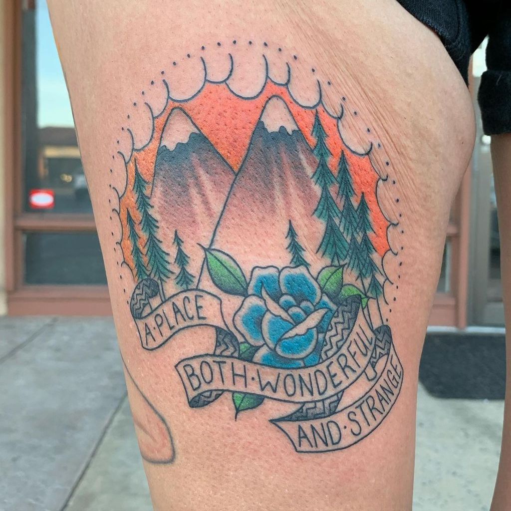 Tree Tattoo by Sean based on the TV show Twin Peaks w Click A Tree